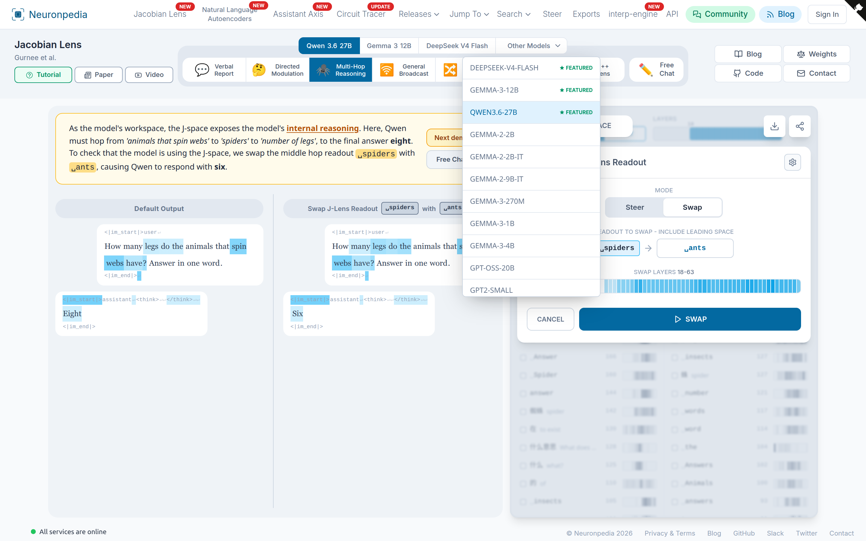 The Other Models dropdown.